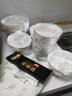 传世瓷景德镇骨瓷餐具碗碟套装家用新款高级感轻奢陶瓷碗筷盘子乔迁 春之意56件升级配富贵煲 56件套 实拍图