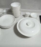 纯白骨瓷碗盘餐具整套陶瓷碗具碗碟盘子套装家用碗筷套装乔迁瓷器 纯白 22头 晒单实拍图