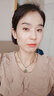 曼丽翠【保价】18k黄金镶和田白玉圆珠耳钉耳饰送女友 实拍图