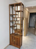 匠人塘红木家具非洲鸡翅木（学名：非洲崖豆木）博古架实木置物架书架中式客厅隔断多宝阁展示架D 一对：长120*宽30*高198cm 实拍图