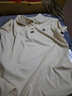 花花公子冰丝翻领短袖t恤女夏季2025新款时尚妈妈polo衫宽松显瘦上衣 米杏 2XL (建议110-120斤) 实拍图