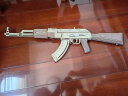 若客（ROKR）AK47玩具枪 生日礼物男生diy手工桌面摆件520情人节礼物拼图模型拼装儿童玩具皮筋枪成人木质枪 晒单实拍图