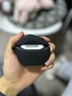京苑 适用于AirPods Pro二代保护套airpods4苹果耳机套1/2/3代卡通蓝牙壳一二三代硅胶防摔保护壳 【黑色煤球】+挂钩 AirPods 3(第三代)保护套 实拍图