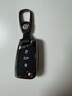拓玛仕（TUOMASHI）大众速腾钥匙套宝来polo凌渡lcc途观l朗逸迈腾帕萨特探岳歌车包壳 C款插入式启动+指环扣【深曜黑】 实拍图
