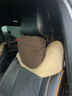 BIMLL B安全带套 护肩套麂皮绒翻毛皮汽车车载护肩带加长款短款内饰用品 安全带护肩套：长款1只 咖色 实拍图