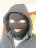 润华年头套保暖帽子冬季防风摩托车防寒全脸男女头盔内面罩骑行加绒头罩 三孔【1个装】 均码 实拍图