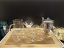 唐丰茶盘家用现代简约小型托盘功夫茶具茶海沥水茶台干泡台一人用简易 春羡长方(白) 实拍图