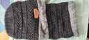 沐驰斯顿帽子男冬天户外加厚骑车防寒雷锋帽保暖防护骑行护耳针织帽子冷帽 黑色【帽子+围脖】三角标款 均码JE 实拍图