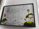 柳莺花燕免打孔电表箱装饰画现代简约客厅餐厅挂画电闸箱配电箱遮挡壁画 锦鲤送福 60X40遮挡50X30表箱 上掀款 实拍图
