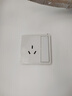 ABB开关插座面板 86型16A三孔带开关空调插座 远致系列 白色 AO228 实拍图