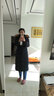君羽反季羽绒服女800高蓬松度鹅绒服冬季过膝长款防寒保暖羽绒衣 岩黑 M 推荐101-110斤 实拍图
