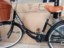 凤凰（Phoenix）上海凤凰自行车成人女士老年人式2025新款轻便通勤代步实心胎单车 密封全轴承【双层铝合金轮】芭蕾黑 26寸实心胎【身高1.55-1.85米】 实拍图