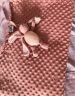 BABYGREAT婴儿安抚双面豆豆毯幼儿园豆豆被毛巾被空调被宝宝春夏毯子午睡毯 【大尺寸】暖暖兔（140*110cm） 实拍图