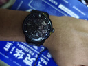 马克华菲（FAIRWHALE）手表机械表全自动镂空男士手表防水夜光男表瑞士品质腕表圣诞礼物 黑壳白钉钢带 实拍图