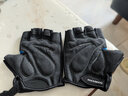 洛克兄弟（ROCKBROS） 半指骑行手套自行车手套户外山地车运动手套 短指夏季男女装备 春夏透气半指手套-蓝色 海绵防震 XXL码 实拍图