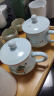 九楼阁 景德镇陶瓷茶杯带盖有手柄青瓷办公水杯350ml 硕果累累 实拍图