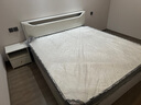 庄闲和实木床简约现代主卧家用1.5单人床出租房用1.8米榻榻米软包双人床 暖白色单床+20cm乳胶床垫+柜*1 1.8*2米 实拍图