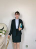 晨芙小西装外套女两粒扣职业西服套装商务面试正装气质银行工装工作服 藏青色西装单件 XL 建议107-117斤 实拍图