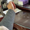 旅途时光 秋冬加厚护腕保暖男女手腕关节保暖套加绒加厚护手腕套胳膊防寒 深灰色 两只装 M 【15CM长 适合80-120斤】 实拍图