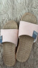 回力亚麻拖鞋女士夏季新款室内防滑家用居家情侣款四季地板棉麻拖鞋 粉色 39-40 晒单实拍图