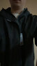 花花公子（PLAYBOY）夹克男冲锋外套男装春夏季男士休闲连帽工装潮牌上衣服 黑色- 3XL 实拍图