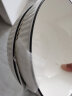 康琴（KANGQIN）釉下彩简约餐具碗盘套装网红菜盘家用面碗大汤碗ins陶瓷餐具 8个7英寸饭盘 8件套 实拍图