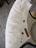 黛姿茹纯棉烟管休闲裤女秋季2025新款高腰百搭女士裤子女小个子哈伦裤 米白色 M (27) 推荐95-105斤 实拍图