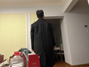 苏京猫新款男士风衣英伦风单排毛呢大衣男长款过膝韩版冬季加厚休闲外套 黑色 L 实拍图