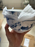 昭乐 碗年年有鱼青花瓷中式家用陶瓷米饭碗面碗大汤碗釉中彩 蓝鱼 6英寸面碗（2个装） 实拍图