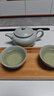 汝道 汝窑简约便携旅行茶具汝瓷功夫茶具干泡茶盘套装 陶瓷茶壶茶杯整套快客杯一壶两杯办公旅行套装 汝意壶一壶两杯旅行套装 实拍图