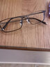 帕斯贝奇近视眼镜男纯钛超轻大脸眼镜架配度数变色散光蔡司旗下镜片眼睛框 均码-深蓝色 单镜架 实拍图
