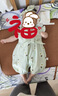 wua.wua婴儿衣服夏季薄款0-12个月女宝宝连体衣套装公主款哈衣外出夏装 薄荷绿（贴身柔软）+发带 80cm （适合9-12月 体重16-20斤） 实拍图