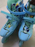 米高轮滑鞋S3儿童花样溜冰鞋套装高端平花四码调节直排初学花式旱冰鞋 S3S蓝色基础款(K7头盔+KP1护具+包) L (37-40) 实拍图