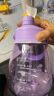 特百惠（Tupperware）大肚杯1.1L男女学生儿童塑料杯大容量吸管直饮双用水杯子 冰沙紫 实拍图