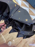 左都（ZUODU）太阳伞防晒防紫外线超轻小巧便携防晒女黑胶晴雨两用口袋遮阳伞 【星空黑-布套款】烫金爱心伞面+超强复合防晒面料 实拍图