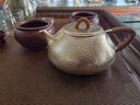 银器时代 景舟石瓢银壶泡茶壶足银999家用壶纯手工功夫茶具一张打银茶壶 大号岩目纹300克 350ml 实拍图