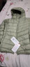 鸭鸭（YAYA）佟丽娅同款秋冬轻薄羽绒服女冬装短款鸭绒轻型薄款女士保暖外套K 抹茶绿 3XL (180) 实拍图