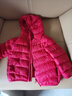 鸭鸭（YAYA）儿童轻薄羽绒服短款小童中大童连帽男女童2023秋冬洋气童装外套 中国红 90 实拍图
