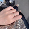 维拉帝（Verratti）细款戒指女【925银】小众冷淡风简约时尚个性设计感指环食指  时尚镶钻戒指 晒单实拍图