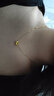 中国黄金（CHINA GOLD）黄金吊坠女相思豆吊坠足金小金豆吊坠转运珠送老婆女友生日礼物 足金相思豆+品牌礼盒+代写贺卡 实拍图