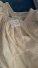 革曼孕妇装夏装宽松大码上衣遮肚子夏季裙子泡泡袖孕妇连衣裙夏天裙子 米白色 XL(建议140-160斤) 晒单实拍图