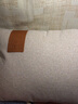 LIVING INC棉麻 轻奢北欧亚麻灰色抱枕沙发客厅靠垫套床上靠枕法式高端腰靠 燕麦色 50x50cm(枕套 枕芯) 实拍图