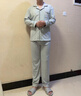另约德绒睡衣男款秋冬季2026新款春秋冬天薄绒加厚保暖宽松家居服套装 21507QH 纯色黑边 浅灰 XL 实拍图