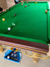 PNT（包上门安装）台球桌大理石标准型成人家用美式黑八台球商用球台 9尺 大理石台面【银色标配】 实拍图