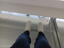 小回力家春秋款女鞋2025韩版in耐磨小白鞋港风学生增高厚底运动休闲板鞋女 米白色 尺码偏小 35 (225mm) 实拍图
