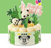 味多美 蛋糕生鲜 水果儿童奶油生日蛋糕 北京同城配送  熊猫乐园蛋糕 20cm 原味坯杂果夹心 实拍图