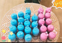 得力（deli）12色/筒(粉）不脏手三角杆双头蜡笔可水洗儿童油画棒涂色笔彩绘棒HM715-12色学生开学礼物 实拍图