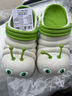 小鹿米利儿童洞洞鞋 夏季新款毛毛虫可爱卡通透气软底宝宝凉拖鞋 苹果绿 17 【170】鞋内长16.5CM建议脚长16C 实拍图