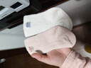 南律3双装秋冬婴儿袜加厚保暖宝宝点胶防滑袜中高筒珊瑚绒袜新生儿袜 3双装（卡其+白色+粉） S码(0-6个月) 实拍图