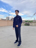 FILA 斐乐官方外套男装秋冬基础舒适简约休闲通勤立领上衣夹克男 传奇蓝-NV 170/92A/M 实拍图